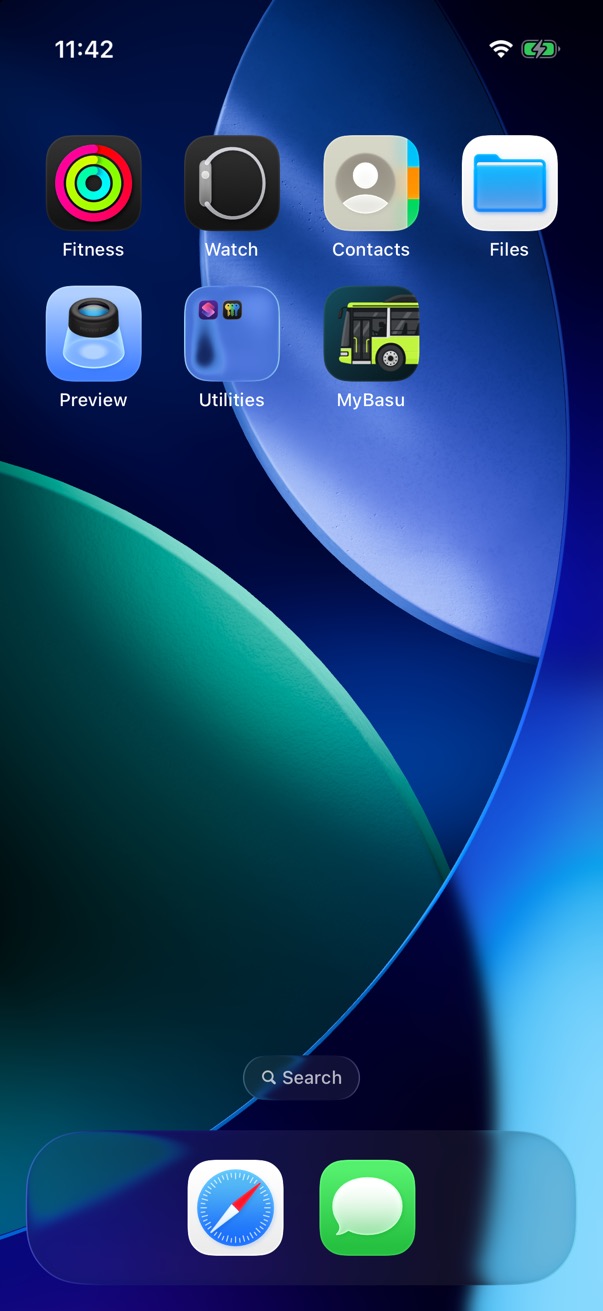 An iPhone Home Screen
